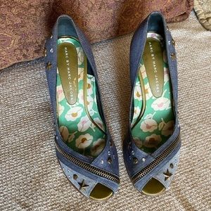 💥Beautiful Marc Jacobs Denim Heels❣️